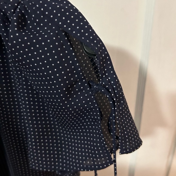 J. Crew Mercantile Polka Dot Print Tie Shoulder Dress J6352 - Picture 11 of 13